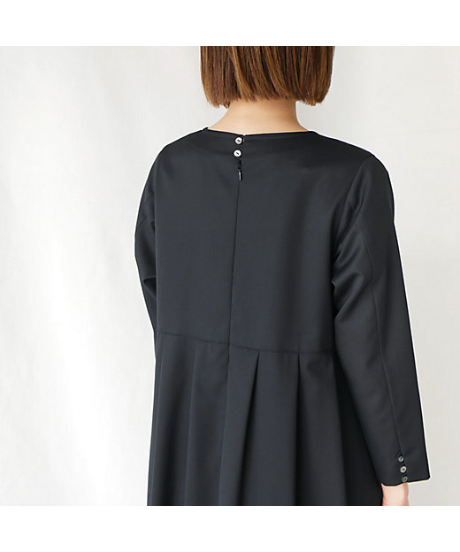 ウールギャバタックワンピース | GRANDMA MAMA DAUGHTER (Women