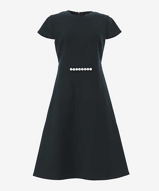 ハーフスリーブフレアパールドレス YCD－923－988 | YOKO