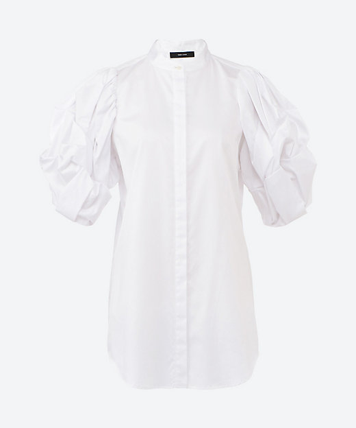 イレギュラータックスリーブコットンブラウス YCB―625―491