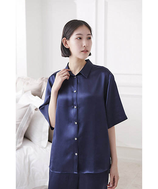 半袖シャツ】シルクパジャマ レディース | HOTEL LIKE INTERIOR/ホテル