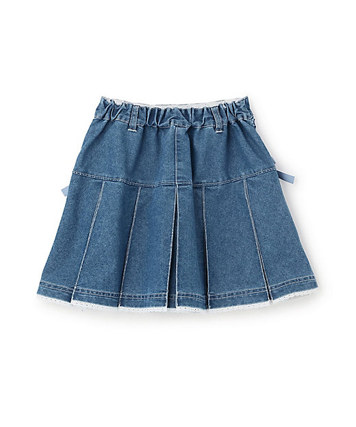 レースアップリボン タックプリーツスカート 6061101 | mezzo