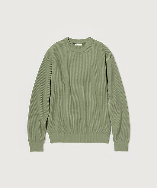 セーター SUPER FINE WOOL RIB KNIT P／O
