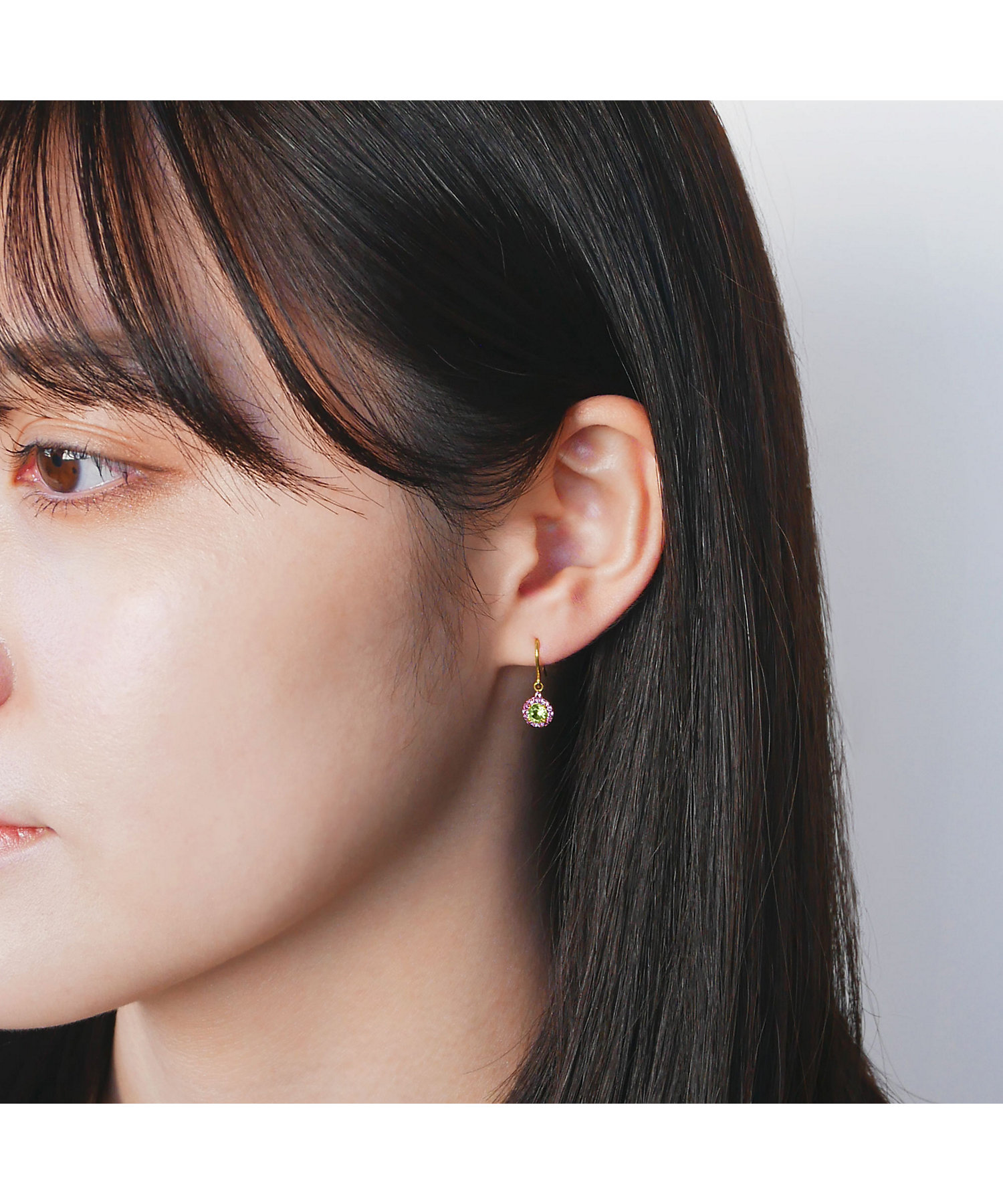 ペリドット ピンクトルマリン ピアス AGVA1586 PD | Vendome