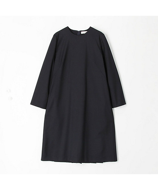 ポリエステルウールトロピカル バックプリーツワンピース | maison