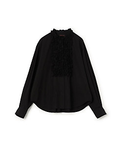 コットンシルクオーガンジー フリルブラウス | maison TOMORROWLAND