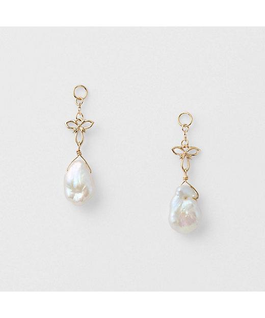 K10淡水パールピアスチャーム | agete/アガット | 三越伊勢丹