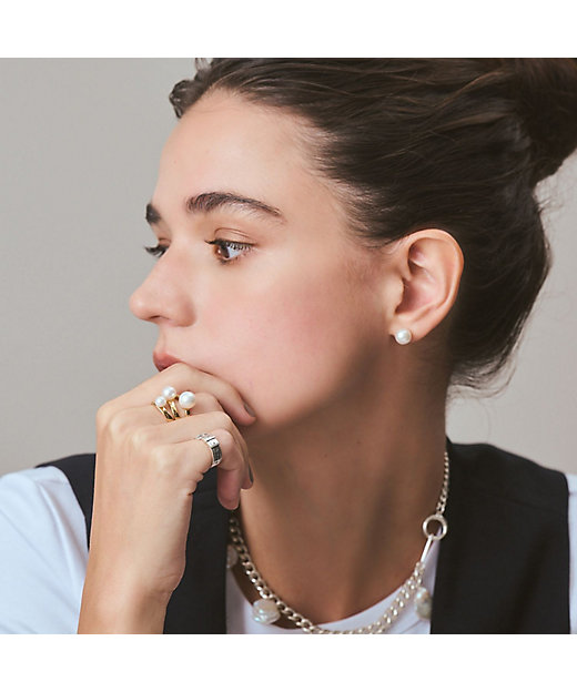 ゴールド淡水パールリング | agete/アガット | 三越伊勢丹オンライン