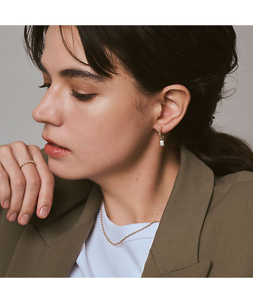 K10ムーンストーンピアスチャーム（片耳用） | agete/アガット