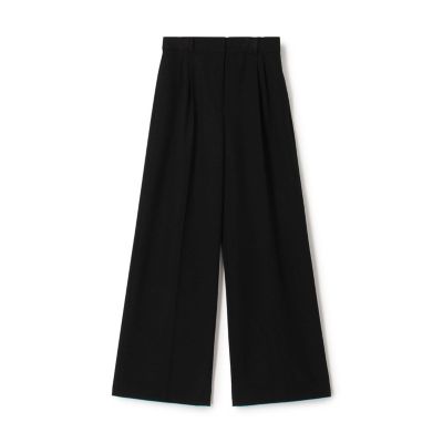ソフトウールオックス タックセミワイドパンツ | maison TOMORROWLAND