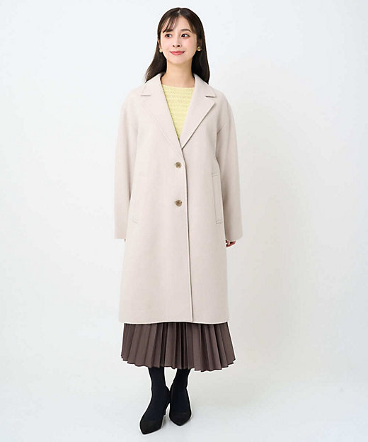 小さいサイズ】エアリアルウール チェスターコート | MK MICHEL KLEIN