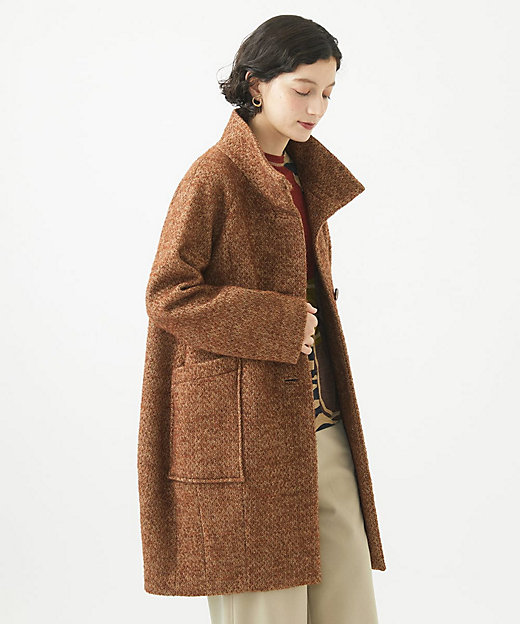 日本製］ITALYミックスツイードロングコート | GIANNI LO GIUDICE