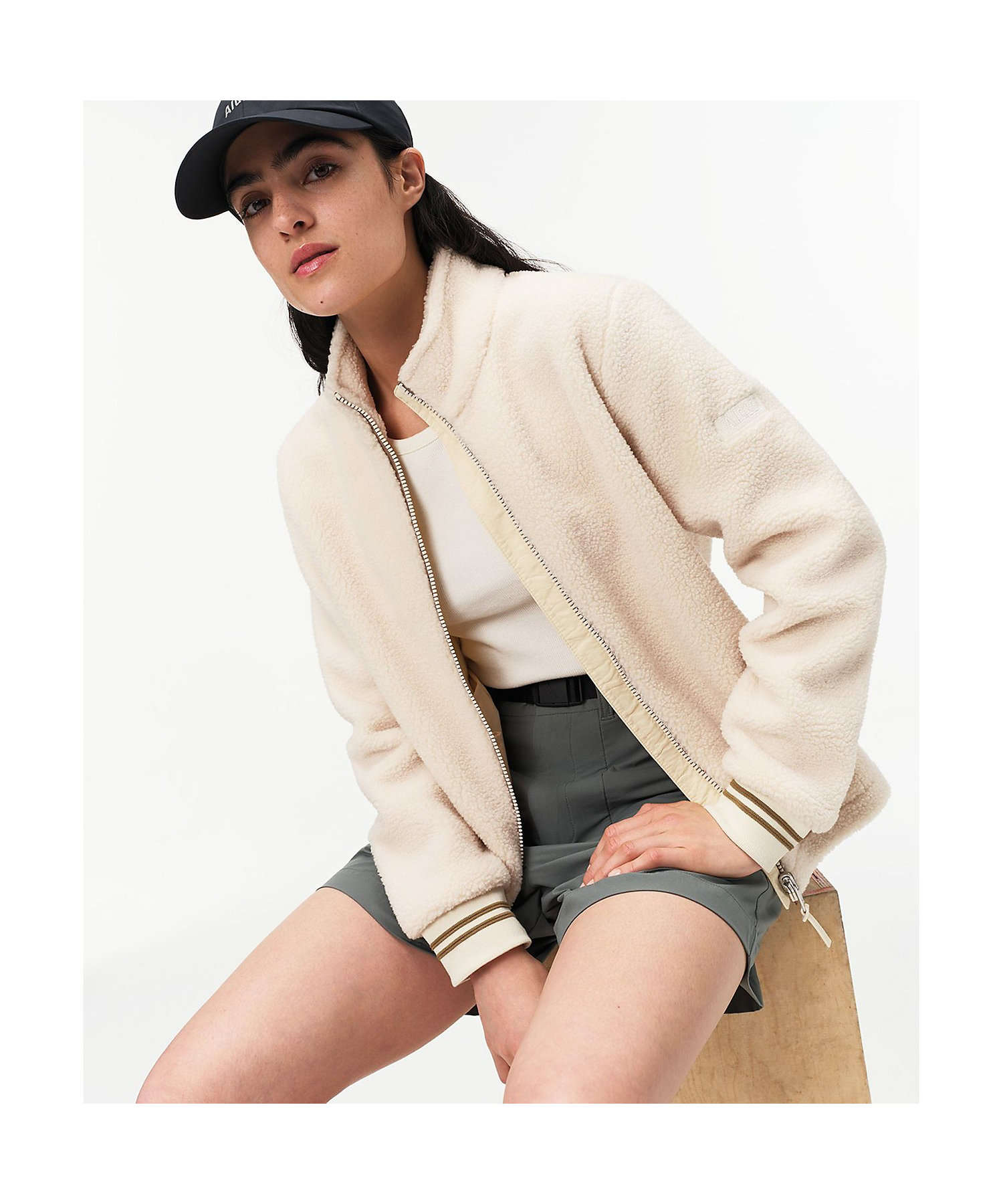 シェルパフリーススタンドカラージップアップジャケット T－KIT