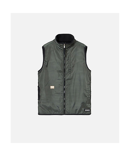 シェルパフリース リバーシブルベスト ／ スタンドジップフリース