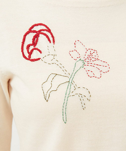 ステッチフラワー刺繍プルオーバー | Sybilla (Women)/シビラ | 三越