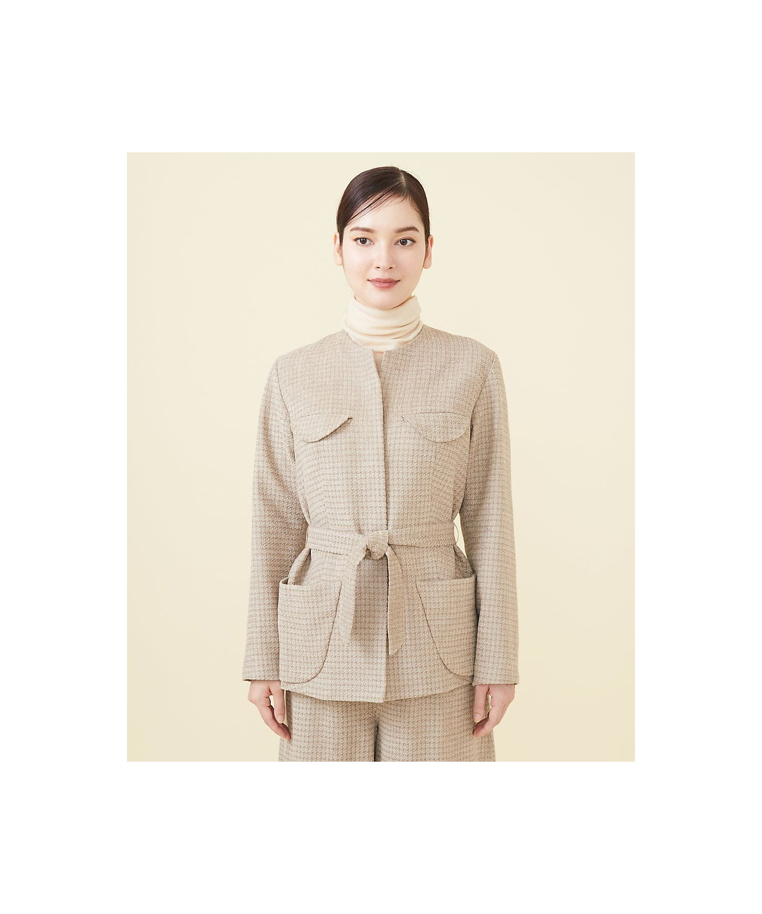 モールツイードノーカラージャケット | Sybilla (Women)/シビラ | 三越