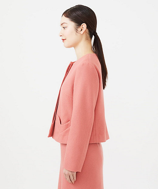 ピンクツイードノーカラージャケット | Sybilla (Women)/シビラ | 三越