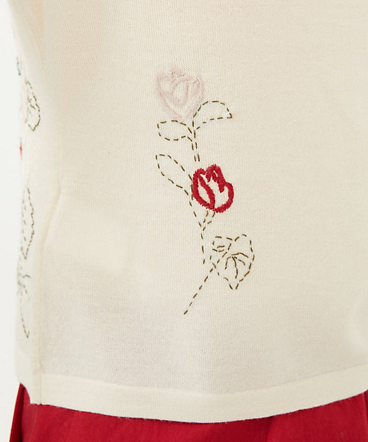 ステッチフラワー刺繍カーディガン | Sybilla (Women)/シビラ | 三越