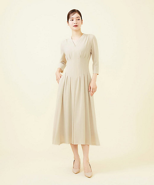 タッキングデザインドレス（七分袖） | Sybilla (Women)/シビラ | 三越