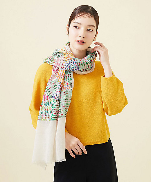 マルチステッチウールガーゼストール | Sybilla (Women)/シビラ | 三越