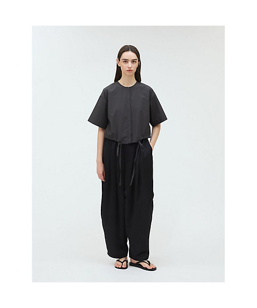 mizuiro ind サテンワイドカーゴパンツ | mizuiro ind