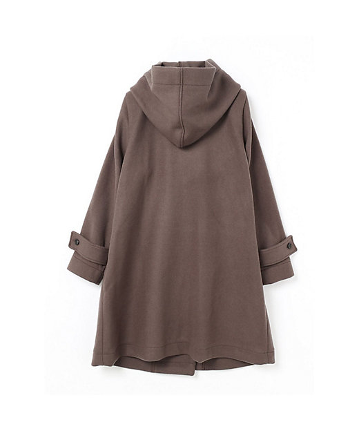 mizuiro ind Aラインフード付きコート | mizuiro ind