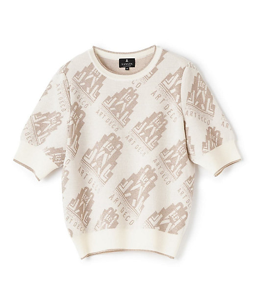 ART DECO ジャカード総柄ニット | LANVIN COLLECTION (Women