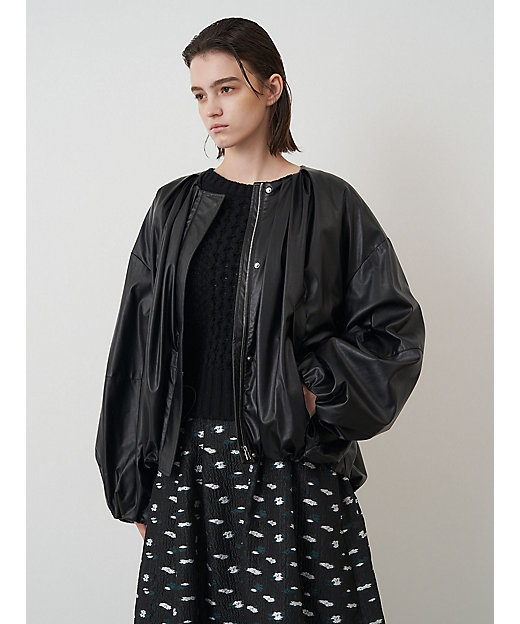 FAUX LEATHER TUCK JK | ELENDEEK/エレンディーク