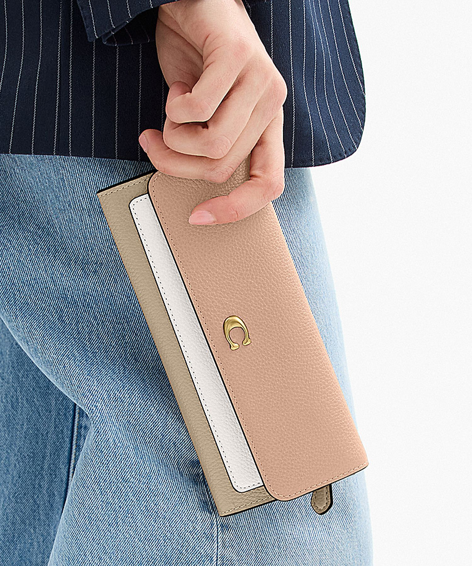 ミラ ロング フラップ ウォレット・カラーブロック | COACH/コーチ