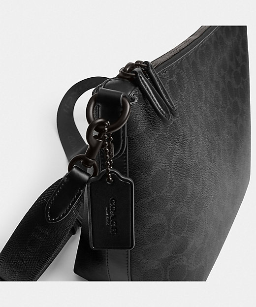 トップ ジップ メッセンジャー バッグ・シグネチャー キャンバス