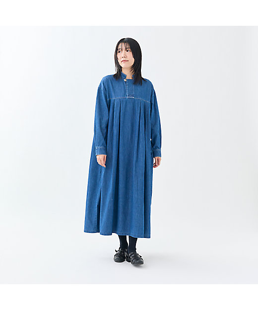 6OZデニムコンチョボタンワンピース | GRANDMA MAMA DAUGHTER