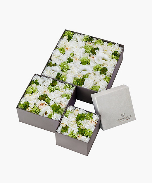 フレッシュフラワーボックス（ホワイト） | Nicolai Bergmann Flowers