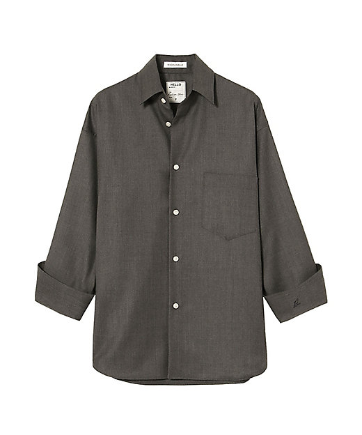J BRADLEY L／S SHIRTS WOOL MB254ー