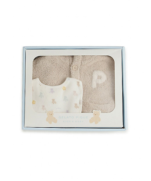 BABYベアポンチョ＆スタイ2点セット ギフトBOX