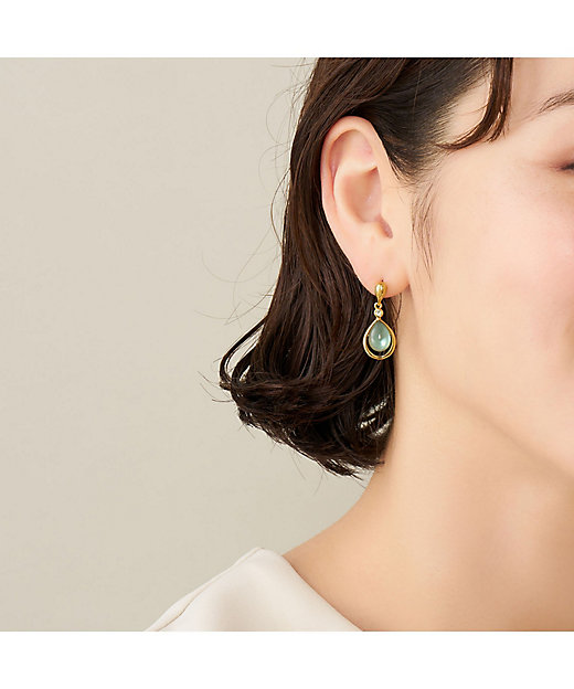 シェル カラーストーン ピアス VBMA5641 M2 | VENDOME