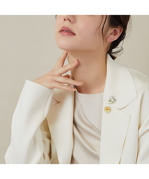 すずらん＆マーガレット ブローチ2点セット VBRV4005 XW