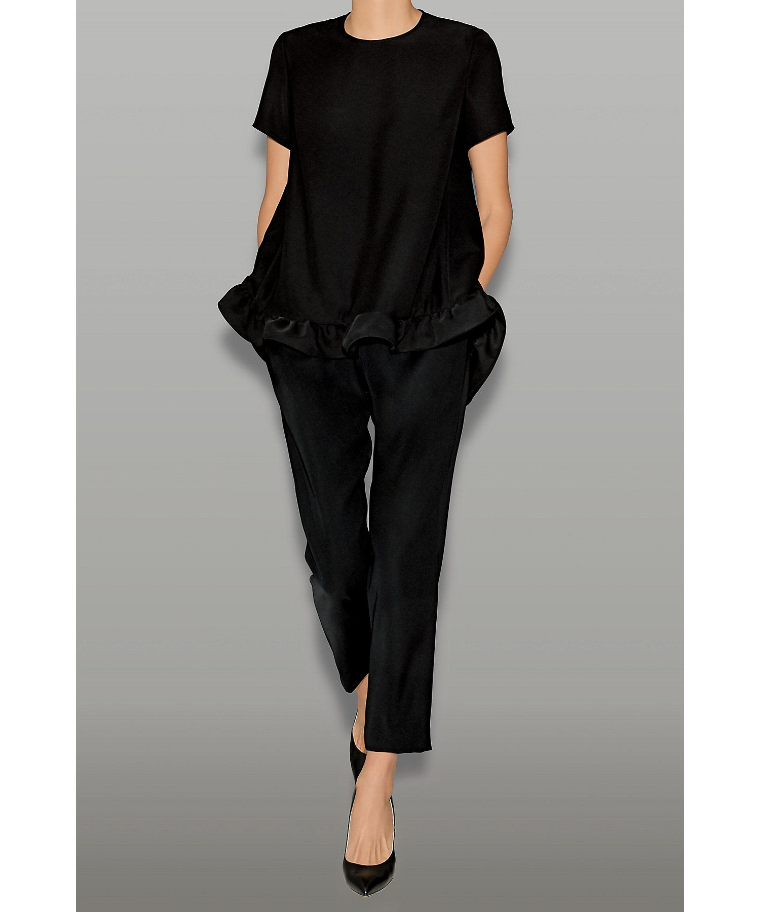 ハーフスリーブフリルブラウス YCB―625―488 | YOKO CHAN