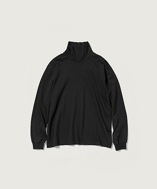 カットソー LUSTER PLAITING HI NECK L／S