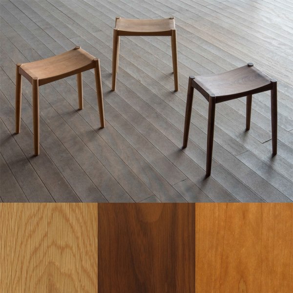 無垢材削り出しの高級スツール - 椅子の店