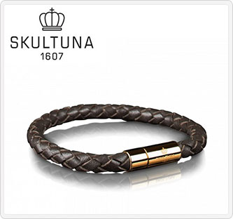 JALとっておきの逸品｜〔スクルツナ〕レザーブレスレット （ブラウン