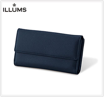 JALとっておきの逸品｜〔イルムス〕長財布 ネイビー: 大丸松坂屋