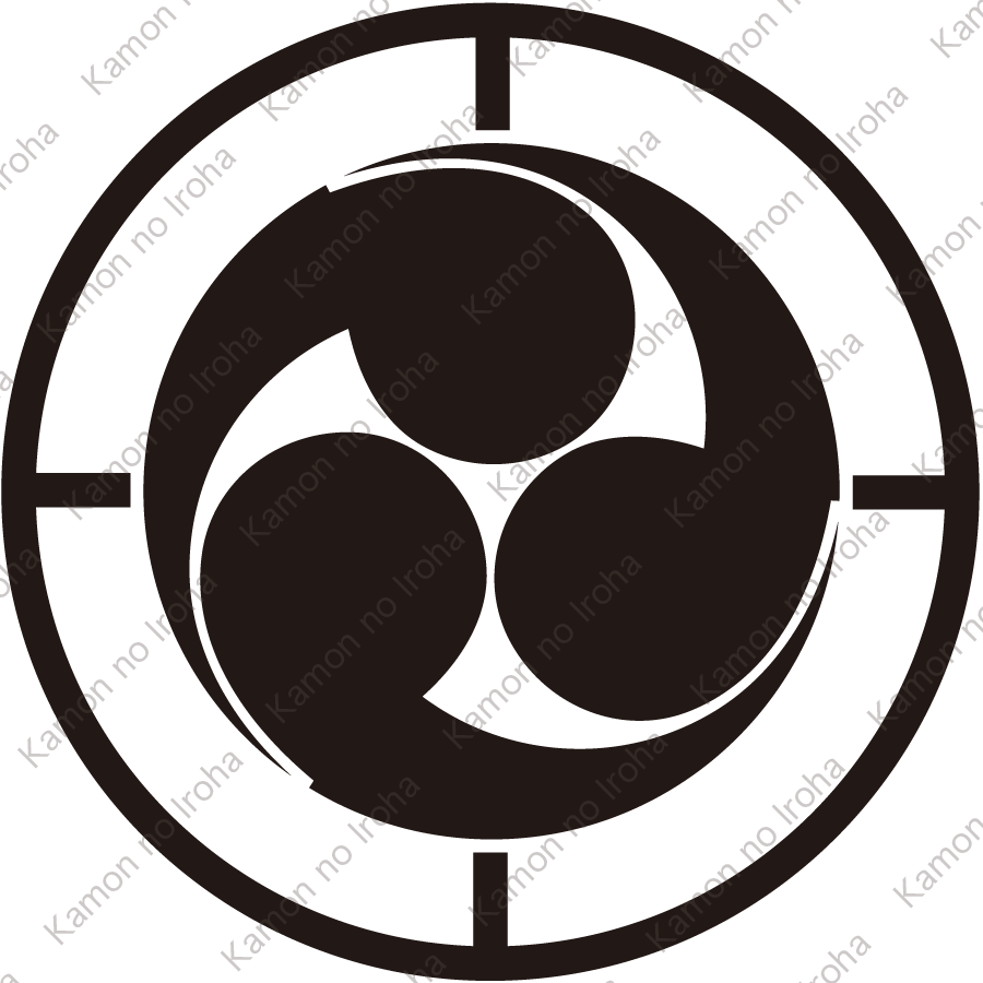 釣り巴紋（つりともえ）：家紋のいろは