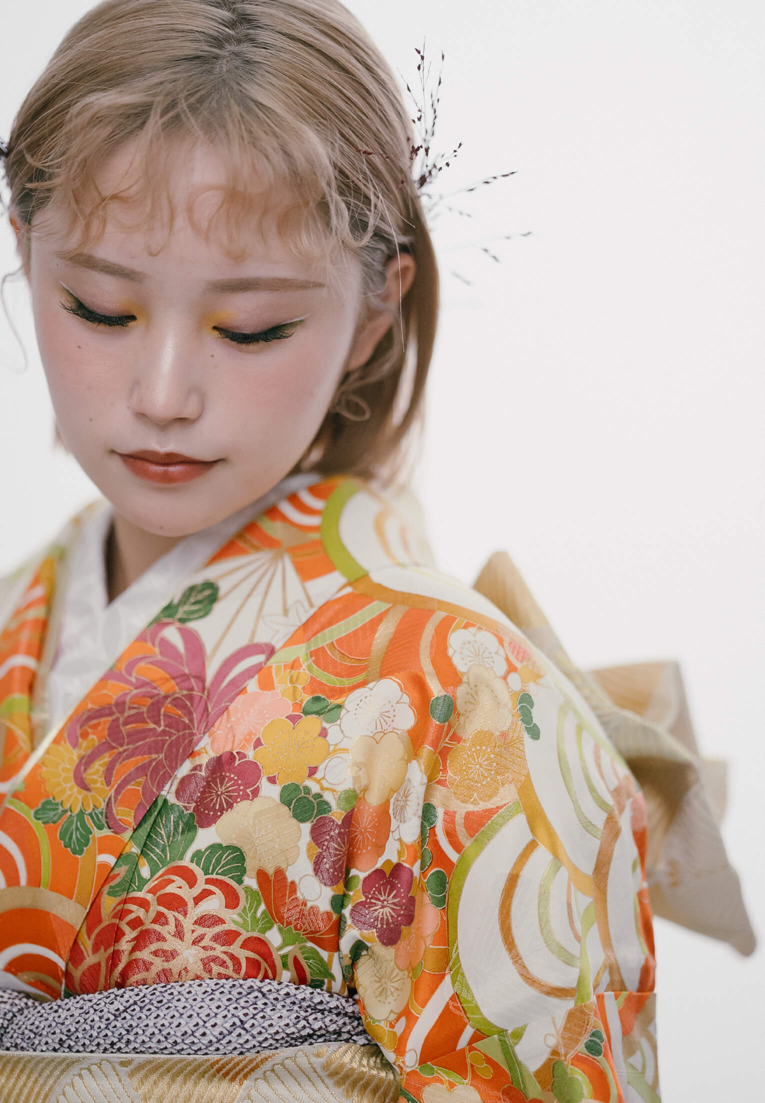 青海波の輝き｜成人式前撮り・振袖レンタルのイロドリキモノ