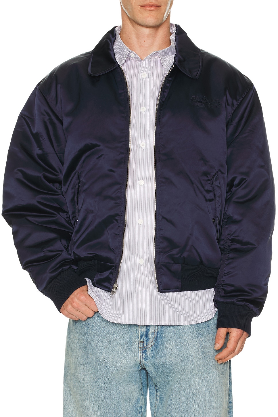 HUF Clothiers Reversible Flight Jacket - Navy | REVOLVE