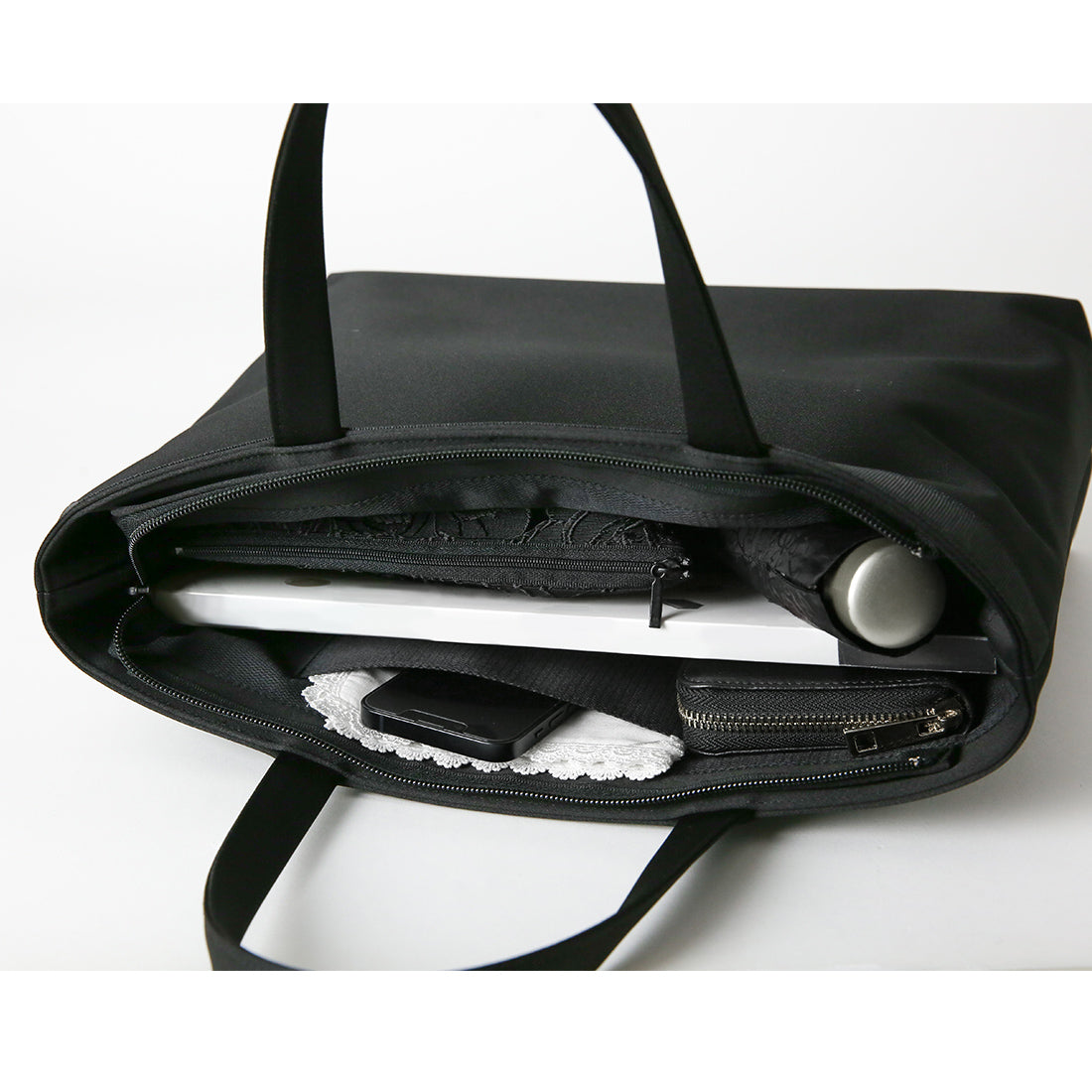 A4サイズ】フォーマルトートバッグ (ブラック)