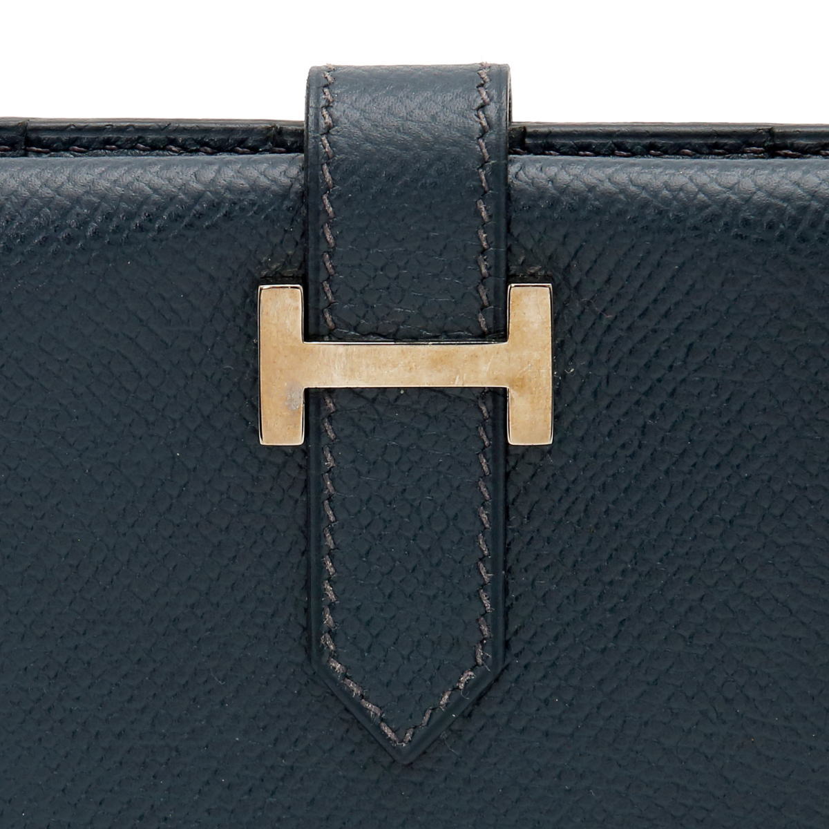 HERMES エルメス ベアン クラシック シルバー金具 二つ折り長財布