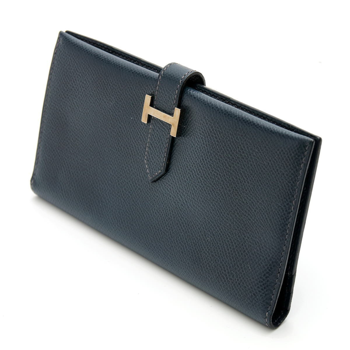 HERMES エルメス ベアン クラシック シルバー金具 二つ折り長財布