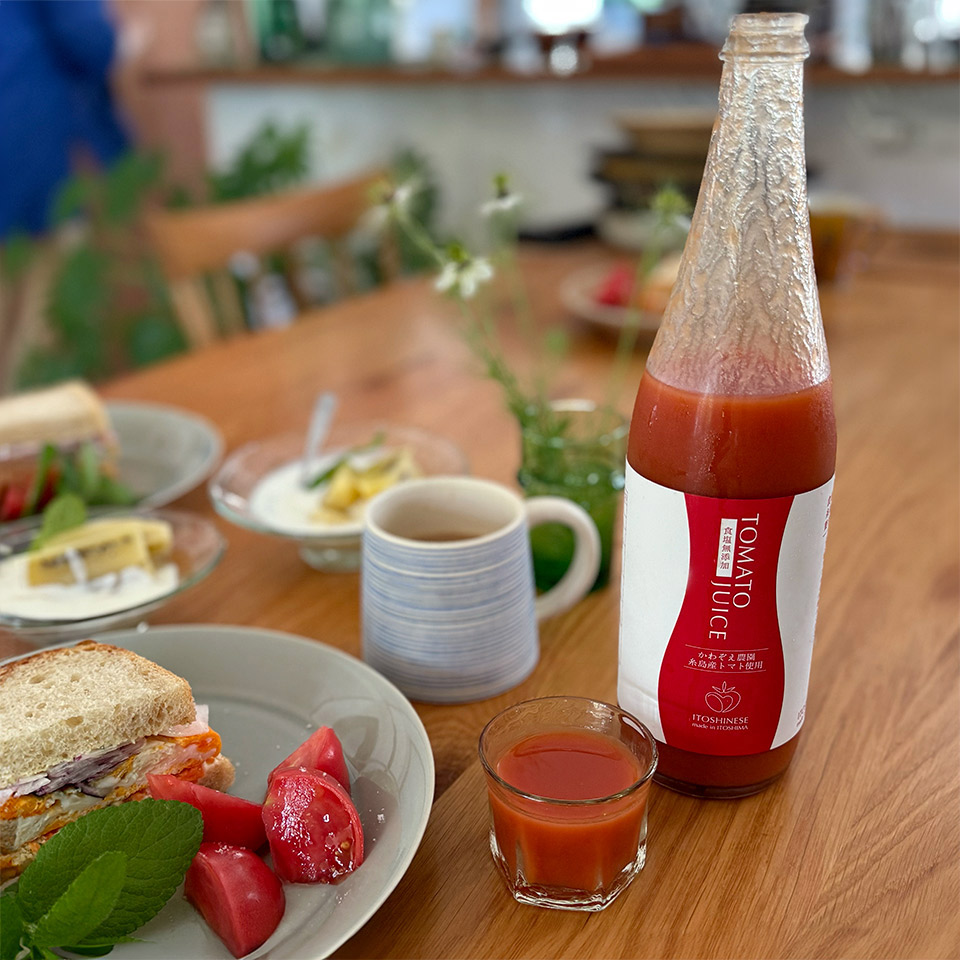 トマトジュース 2本組【かわぞえ農園】