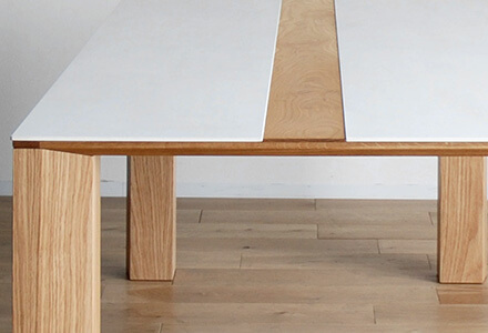 開梱設置無料]【大川家具】ダイニングテーブル 210cm幅 バフェル