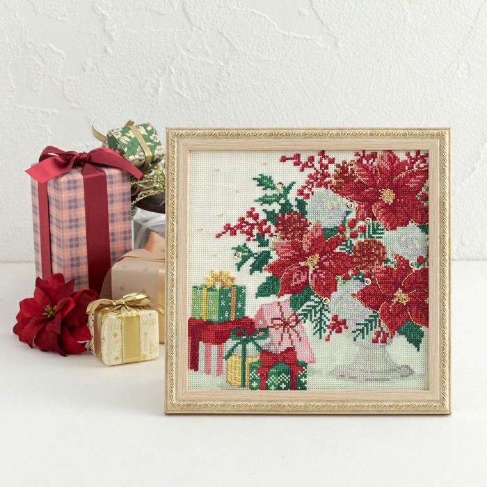 クロスステッチフレーム＜ノエルツリー＞ | リバティ 生地、編み物