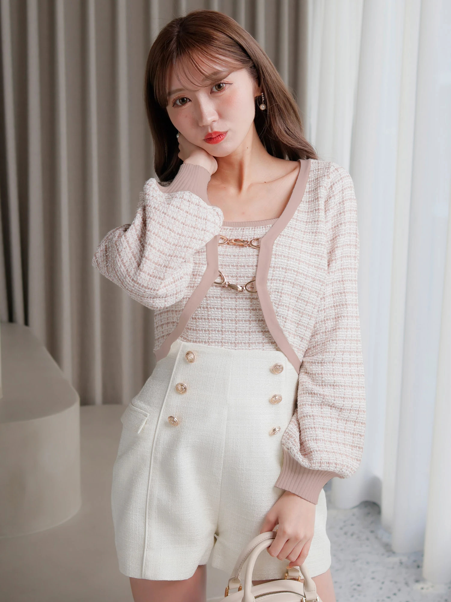 LIP SERVICE（リップサービス）｜ ラメツイードマリンショートパンツ